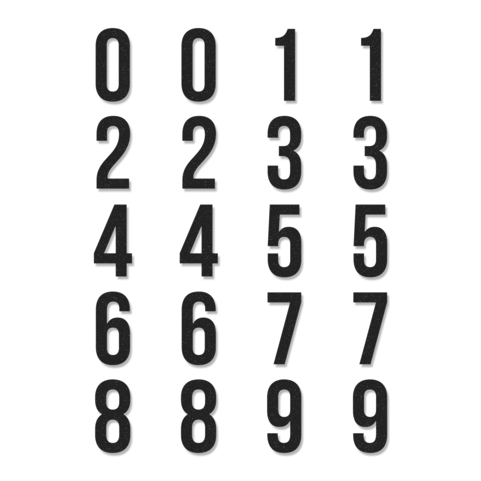 Slim Font - Numbers Pack