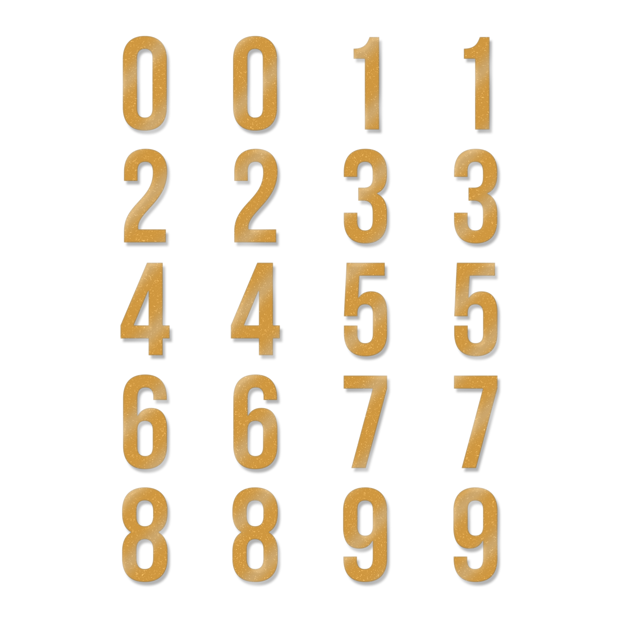 Slim Font - Numbers Pack
