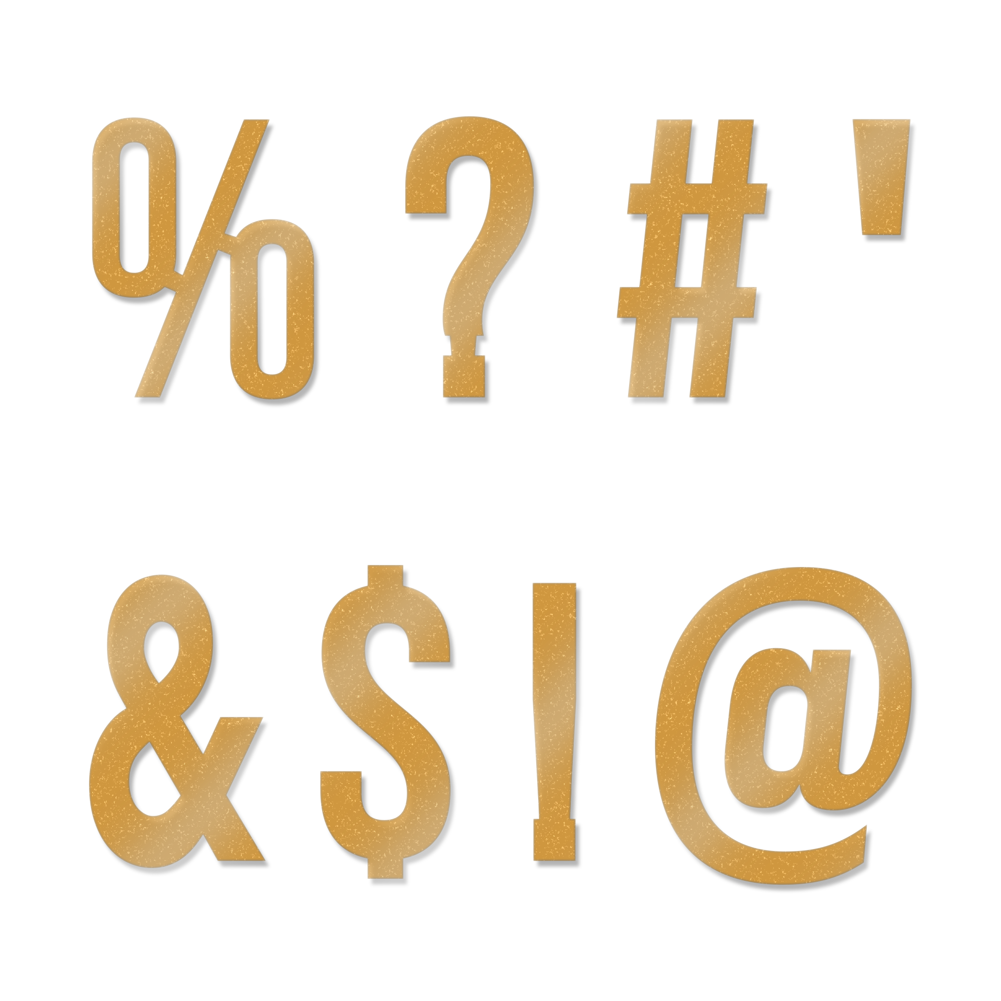 Slim Font - Individual Special Characters