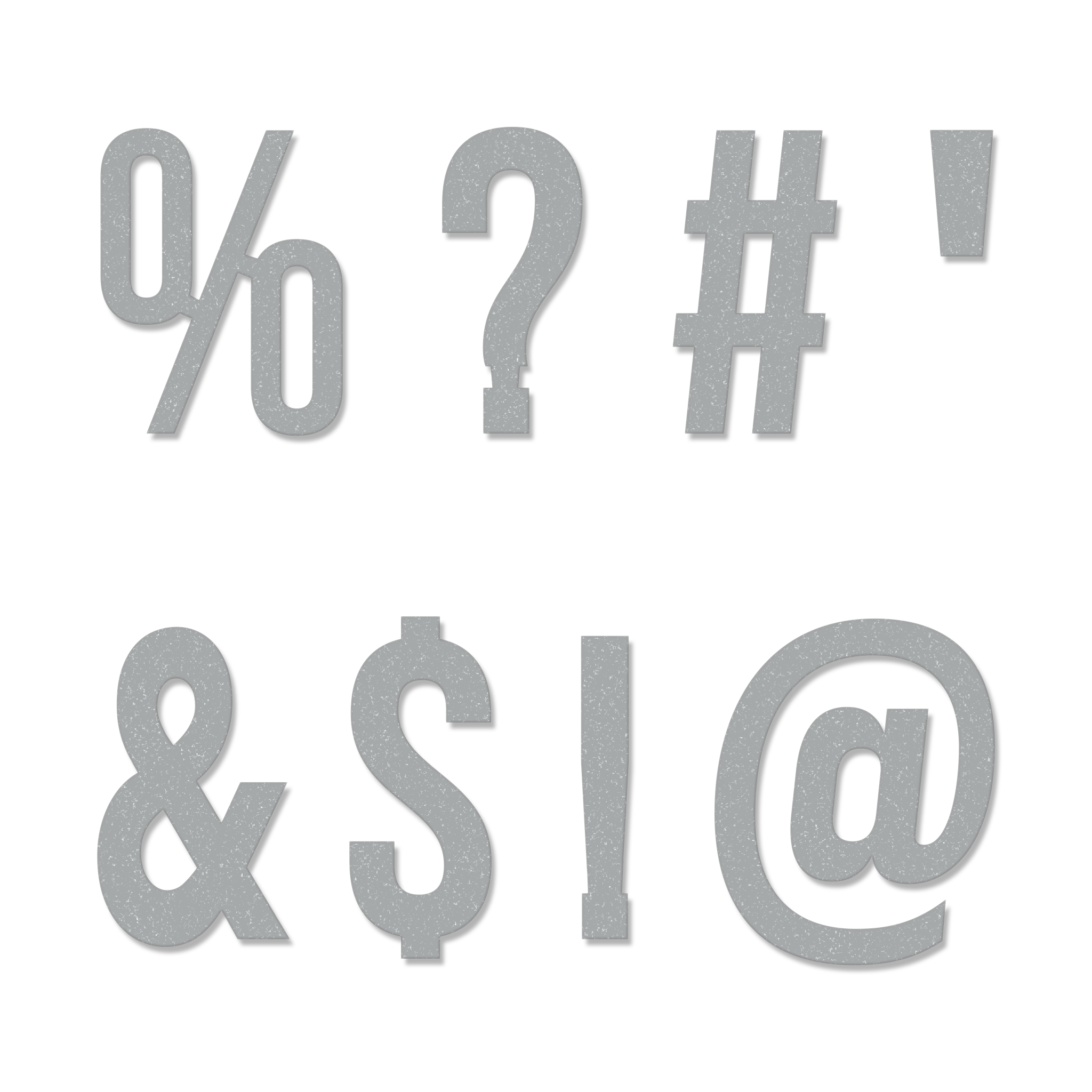 Slim Font - Individual Special Characters