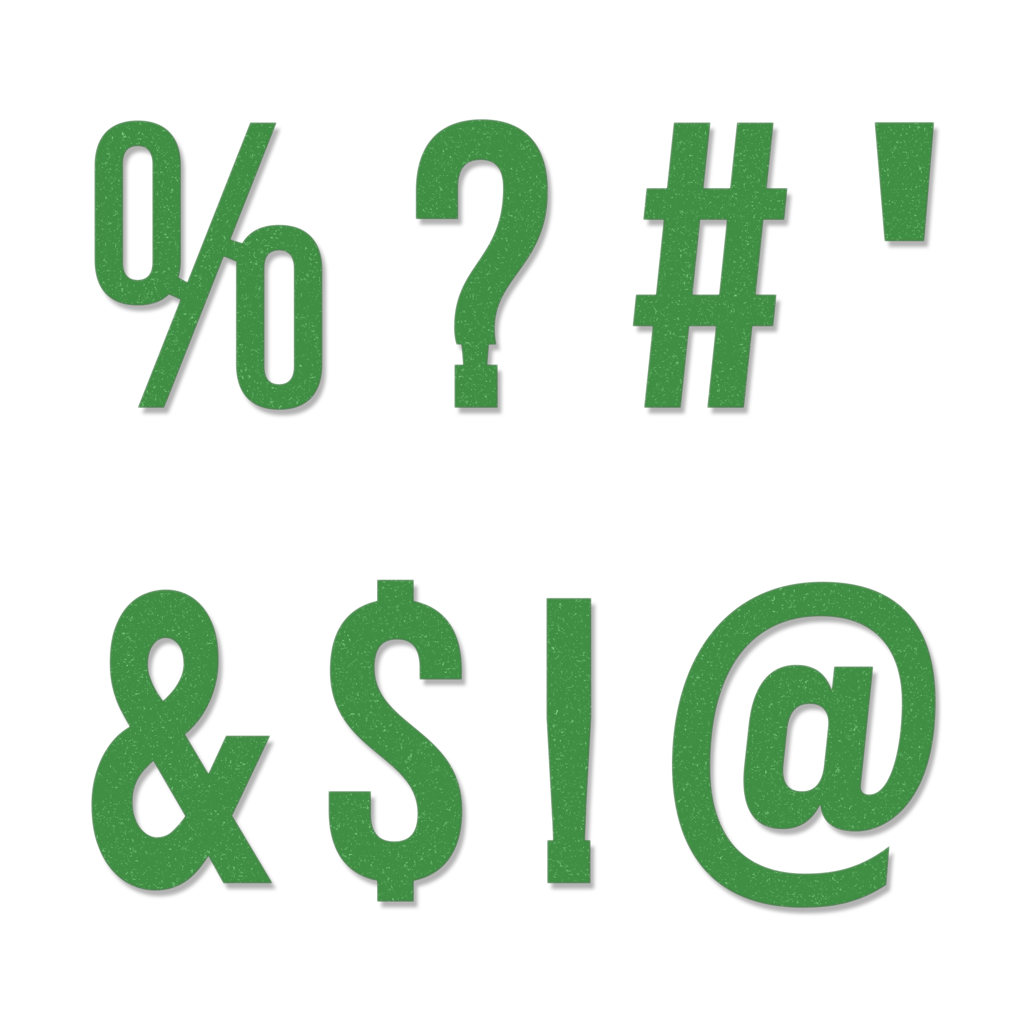 Slim Font - Individual Special Characters