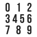 Slim Font - Individual Numbers