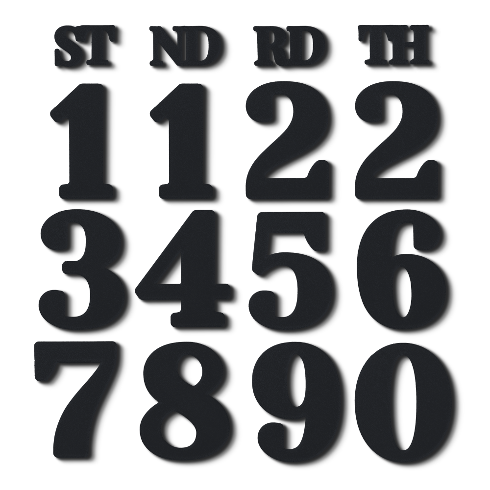 Block Font - Calendar Numbers Pack
