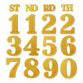Block Font - Calendar Numbers Pack
