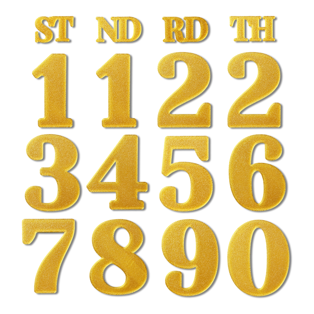 Block Font - Calendar Numbers Pack