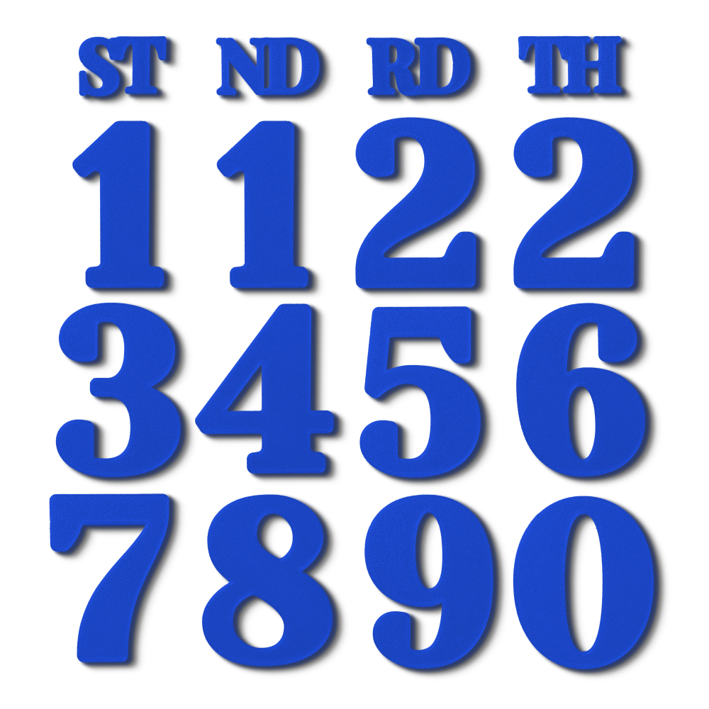 Block Font - Calendar Numbers Pack