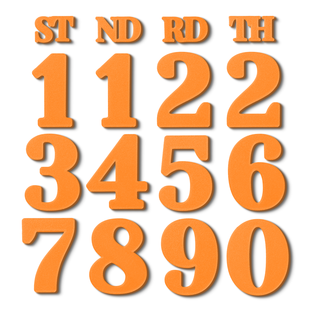 Block Font - Calendar Numbers Pack