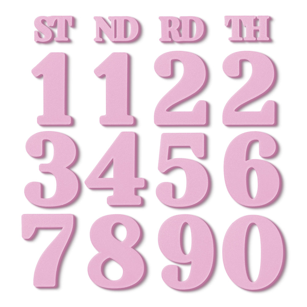 Block Font - Calendar Numbers Pack