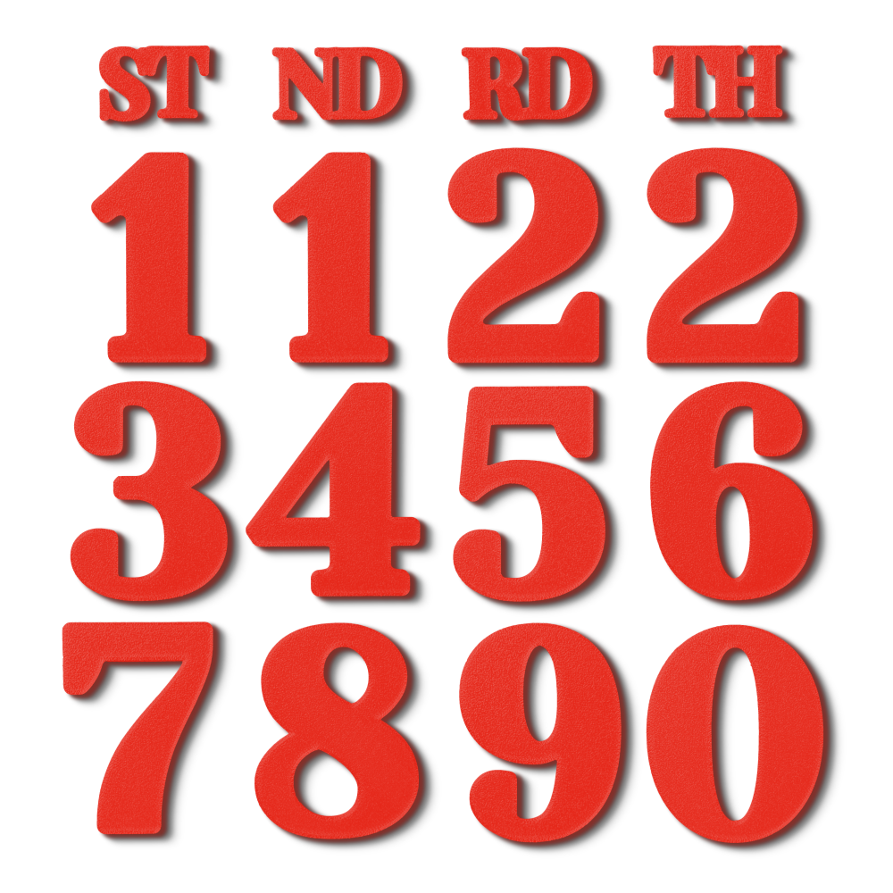 Block Font - Calendar Numbers Pack