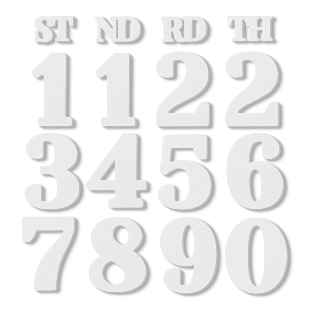Block Font - Calendar Numbers Pack