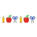 Set of 6 classroom shapes