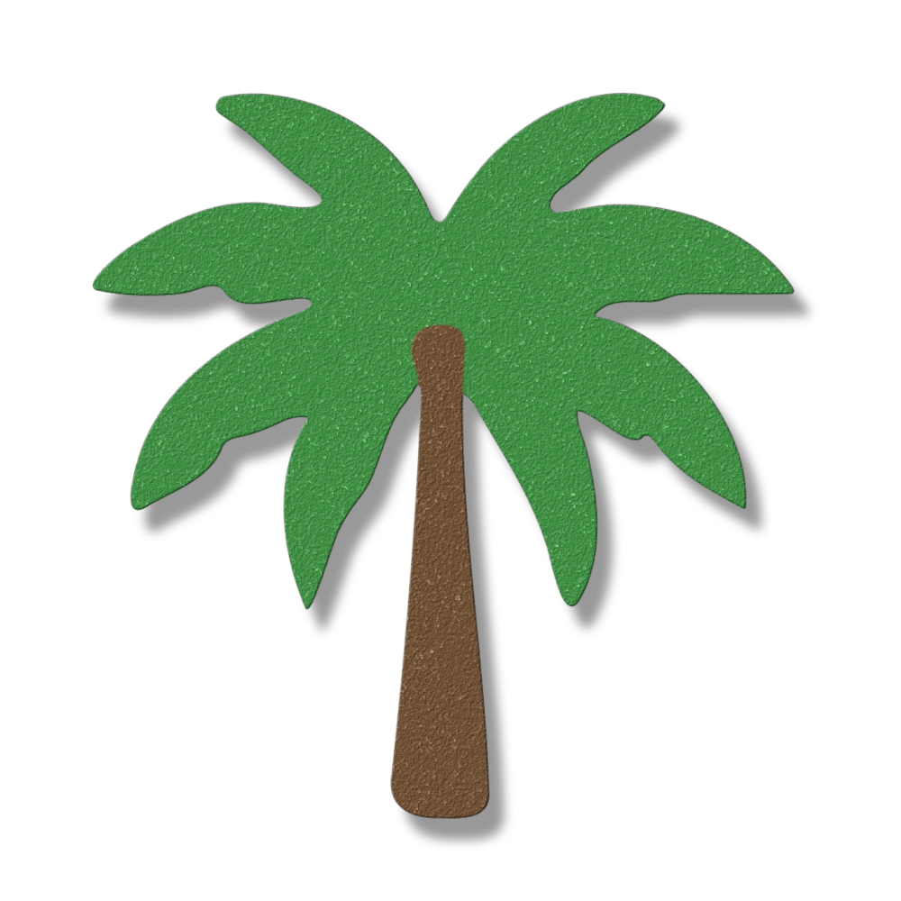 Coastal palm tree 