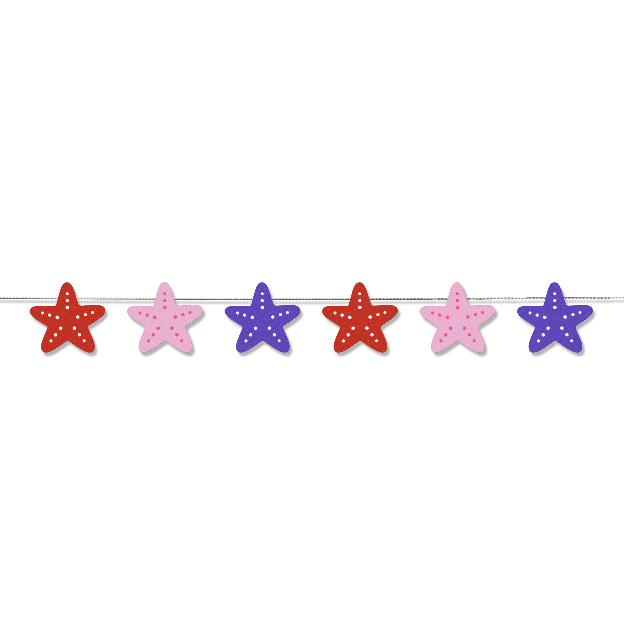 Coastal starfish set