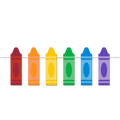 Set of six crayons