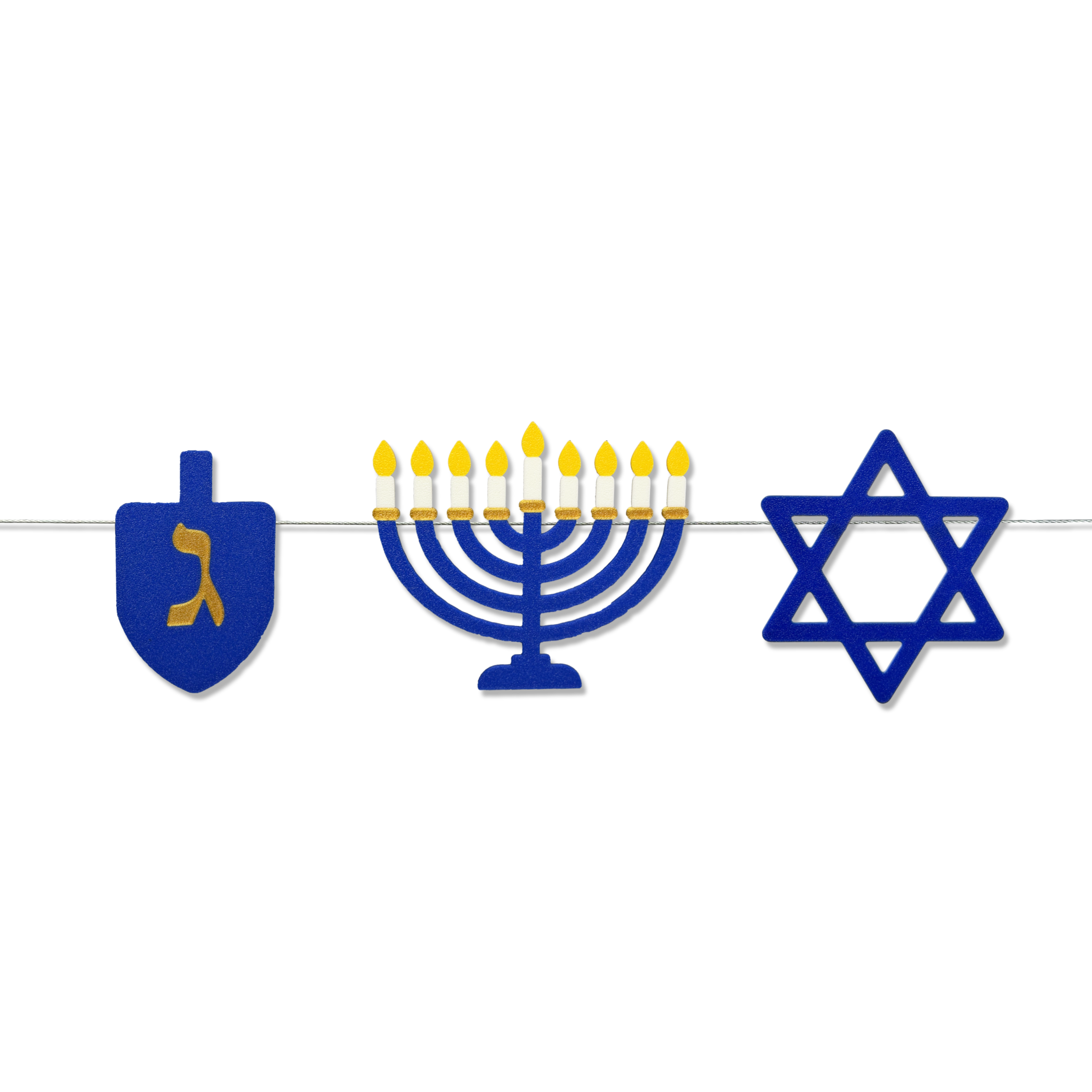 Set of three Hanukkah shapes