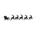 Santa's Sleigh & Reindeer Set