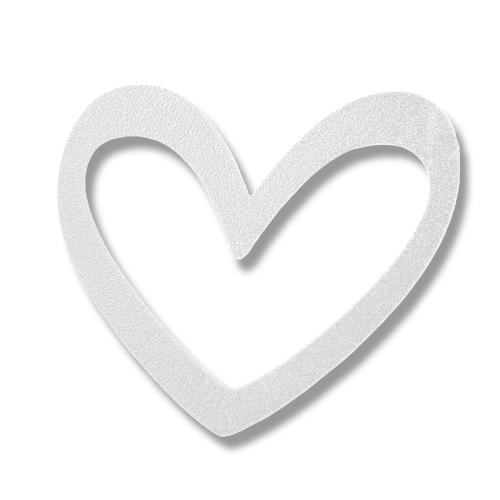 Heart outline set