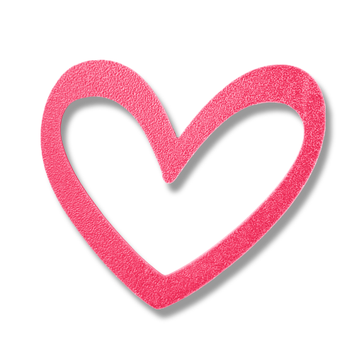 Heart outline set