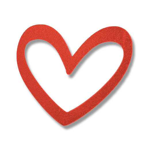 Heart outline set